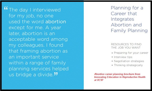 Innovating Education Abortion Career Planning Brochure Image: Innovating Education Abortion Career Planning Brochure