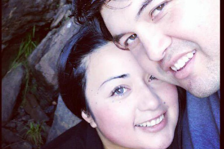 Karina Silva with husband