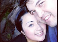 Karina Silva with husband