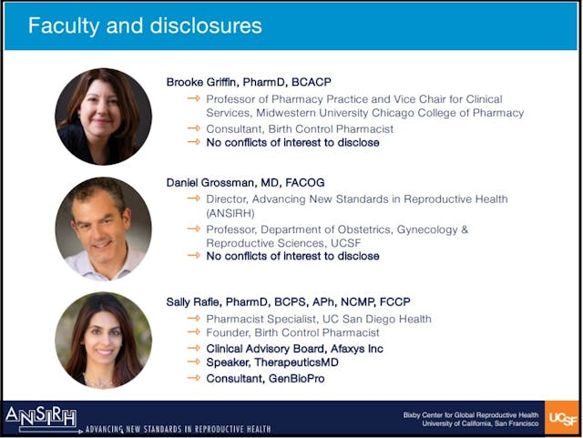 Image: ANSIRH pharmacy abortion pill course led by Daniel Grossman Brooke Griffin and Sally Rafie