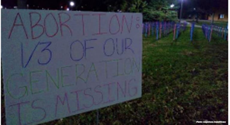 pro-life sign