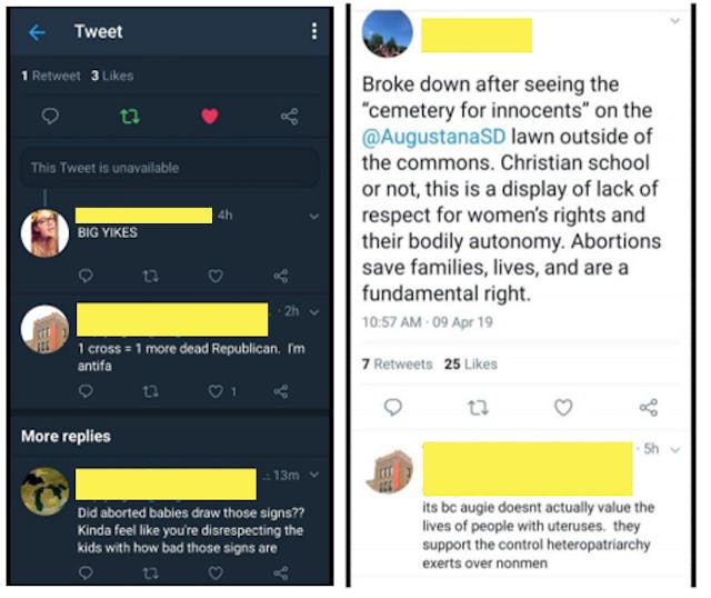 Social media responses to Cemetery of Innocents