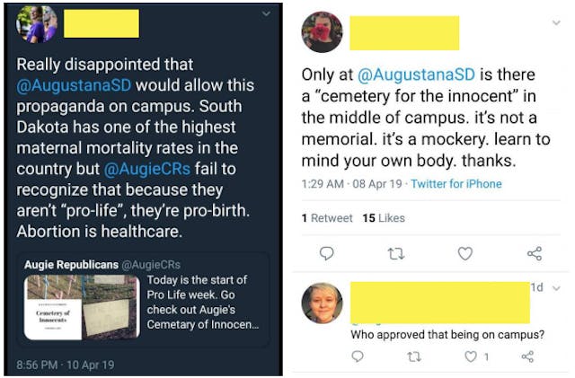 Social media response to Cemetery of Innocents