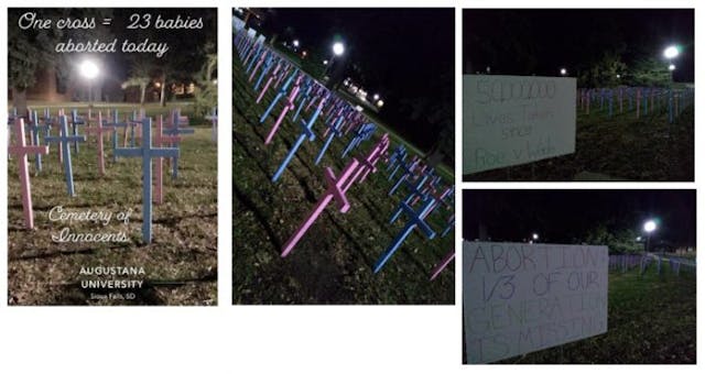 Pro-life students at South Dakota university face vandalism, censorship image