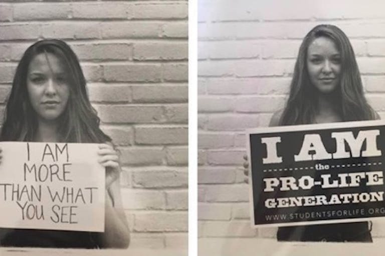 Rebecca Gonsalves, Students for Life, prolife, student, professor, college