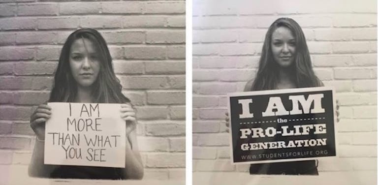 Rebecca Gonsalves, Students for Life, prolife, student, professor, college