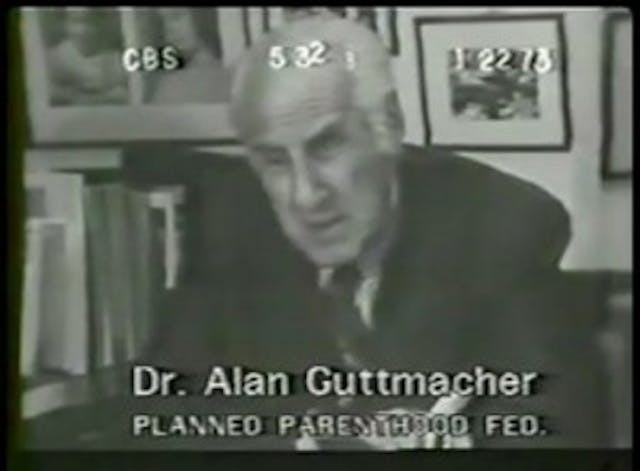 Alan Guttmacher (CBS) Alan Guttmacher president Planned Parenthood screen grab from CBS news report