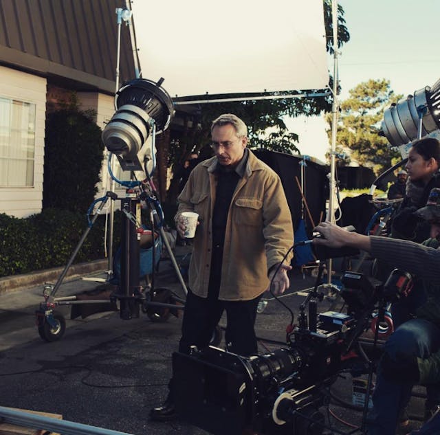 Bruce Marchiano on the set during filming of Alison's Choice