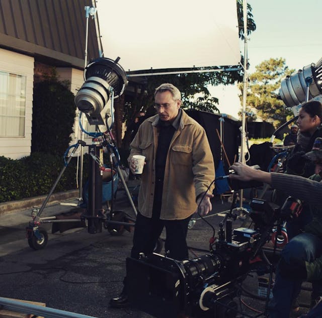 Bruce Marchiano on the set during filming of Alison's Choice