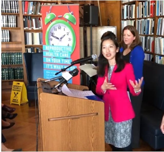 Planned Parenthood president, Leana Wen in RI April 2019 Image: Planned Parenthood president, Leana Wen in RI April 2019