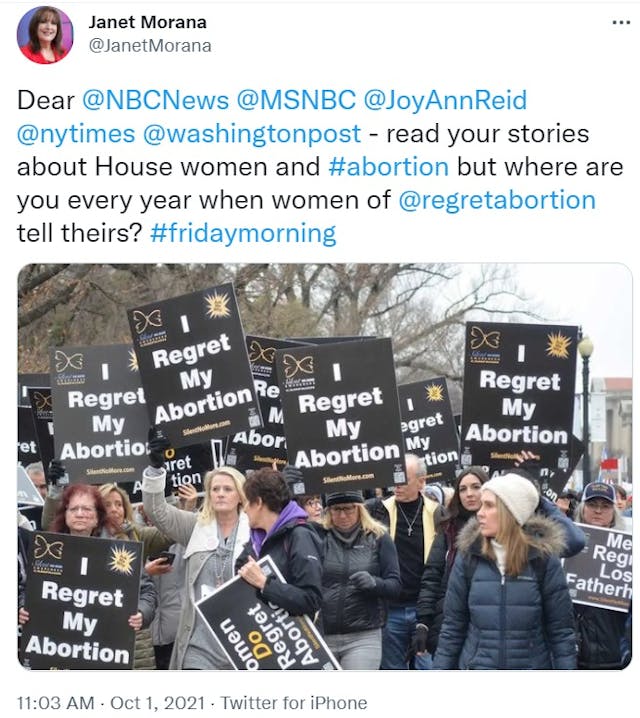 Pro-life leader Janet Morana calls out media over pro-abortion Women’s March coverage (Image: Twitter) Image: Pro-life leader Janet Morana calls out media over pro-abortion Women's March coverage (Image: Twitter)