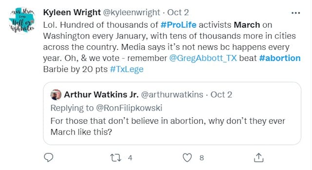 Pro-lifers call out media over pro-abortion Women’s March coverage v prolife 2 (Image: Twitter) Image: Pro-lifers calls out media over pro-abortion Women's March coverage v prolife 2 (Image: Twitter)
