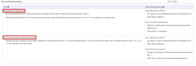 Image: Clinical Trial UC Davis PP and Creinin using Abortion pill reversal
