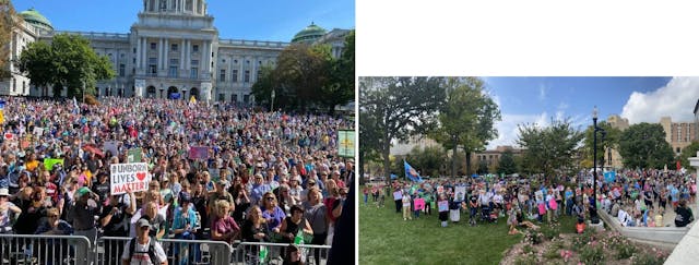 March for Life PA and Wisconsin 2021 (Images: Twitter) Image: March for Life PA and Wisconsin 2021