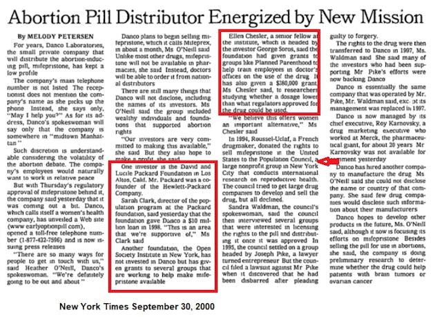 Abortion Pill MFG DANCO Investors 2000 (Image: New York Times 9/30/2000) Image: Abortion Pill MFG DANCO Investors 2000 (Image: New York Times 9/30/2000)
