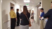 ambulatory surgical center, hallway, stretcher, abortion clinic, facility