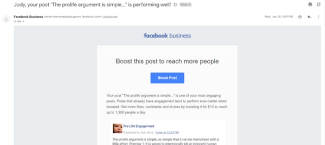 More censorship? Facebook refuses ad for ‘small, local’ pro-life group image