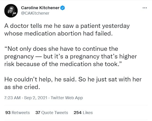 Image: Journalist confirms the abortion pill is not safe (Image: Twitter)