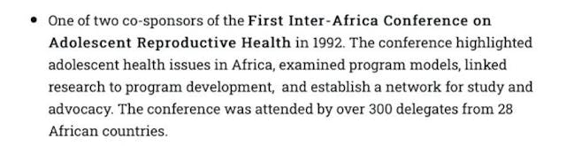AFY involvement with developing nations