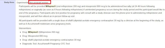 Image: Abortion drug study for non pregnant women Daniel Grossman