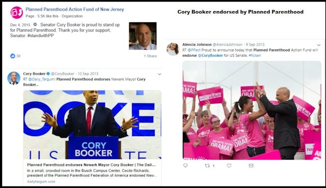 Cory Booker endorsed by Planned Parenthood Image: Cory Booker endorsed by Planned Parenthood