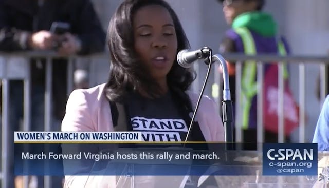 PP’s political spokesperson Wendi Wallace speaks at 2018 Women’s March (Image: CSpan ) Image: PP's political spokesperson Wendi Wallace speaks at 2018 Women's March