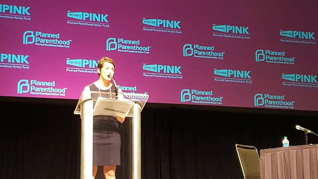 Image: Deirdre Schifeling Ex Dir Planned Parenthood Action Fund May 2016 (Image: Twitter)