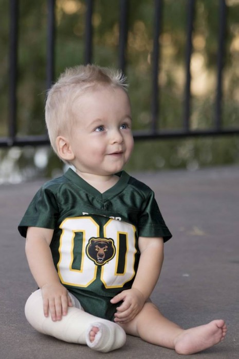 Oliver Hinkley, who will be 2 in April