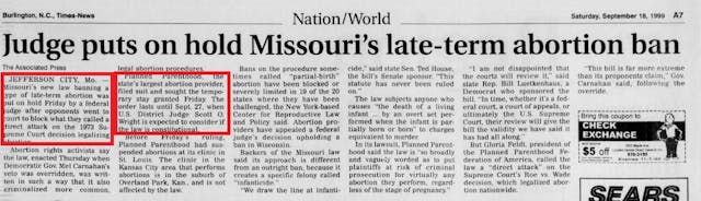 Planned Parenthood sues to stop ban on partial-birth abortions Image: Planned Parenthood sues to stop ban on late term abortions