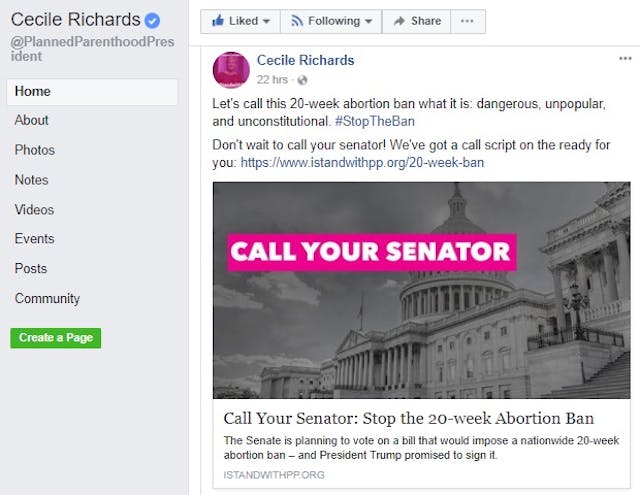 Planned Parenthood prez Cecile Richards on 20 week abortion ban Image: Planned Parenthood prez Cecile Richards on 20 week abortion ban