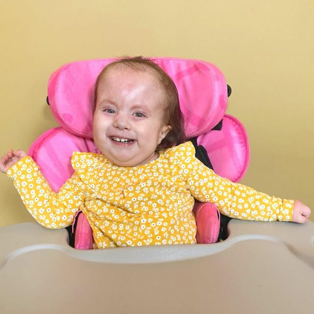 Happy Evelyn! Photo courtesy of Hannah Sudlow.