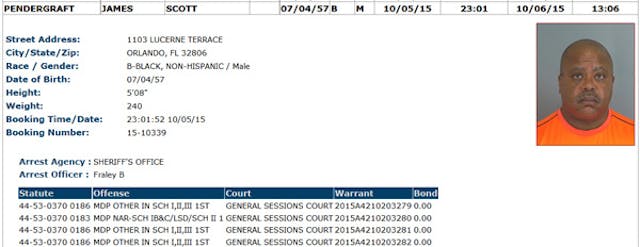 Pendergraft-Booking-Info-Spartanburg-Co