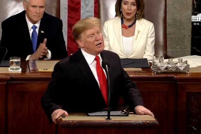 Image: President Donald Trump brings up abortion at 2019 State of the Union