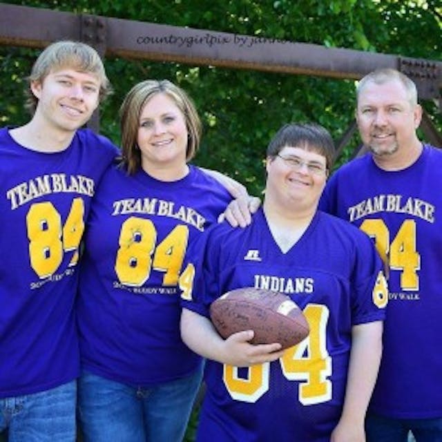 Mary Ann and Billy Pyron, big brother Mitchell Pyron, and Blake Pyron (photo credit : Pyron Family)