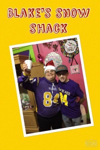 Blake and his best friend Tanner (image: Blake's Snow Shack FB page)