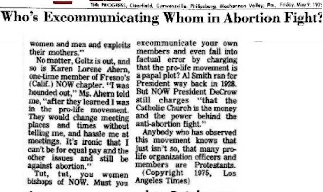 Feminist leader ousted from women’s movement for defending right to life image
