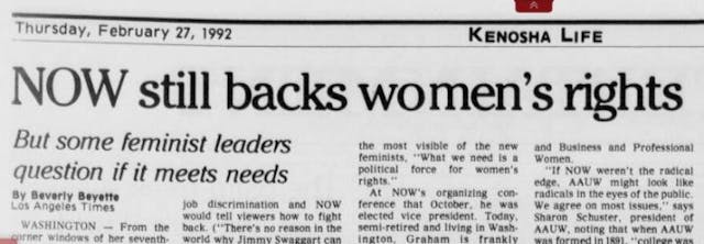 Richard Graham objects to NOW’s abortion focus Feminist movement leader admits: ‘Ideologically, I was never for abortion’ image