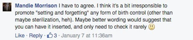 Planned Parenthood, irresponsible, IUD