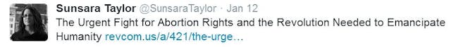 Sunsara Taylor Stop Patriarchy