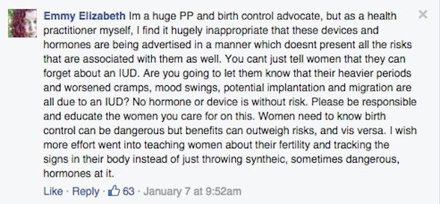 Planned Parenthood, practitioner, IUD, damaging, irresponsible