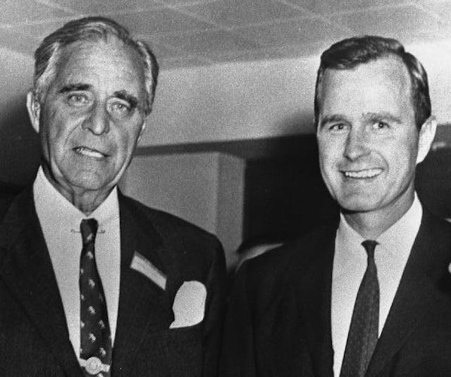 Prescott Bush with his son, George Bush (Image Credit: George Bush Presidential Library and Museum) planned parenthood