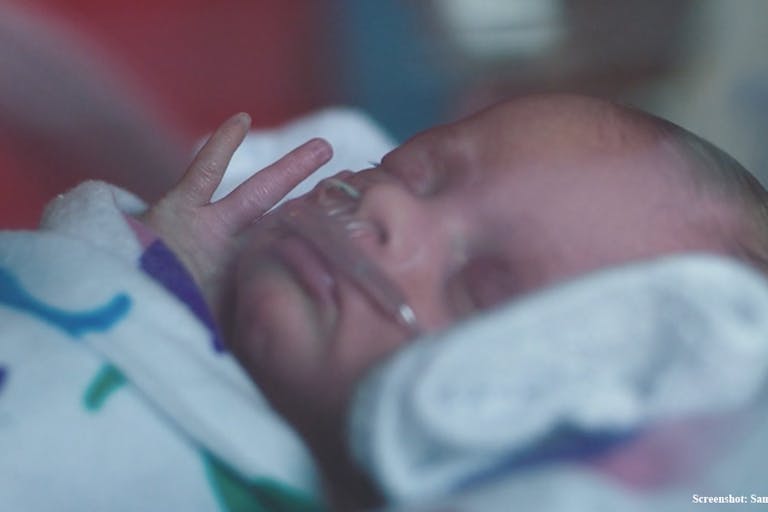 premature baby Samsung ad