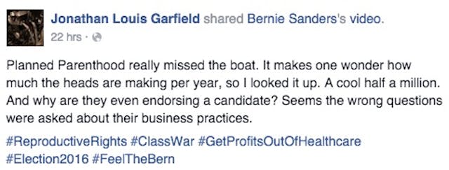 Planned Parenthood, questions, business, Clinton, Sanders