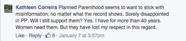 Planned Parenthood, Hillary Clinton, respect, lose