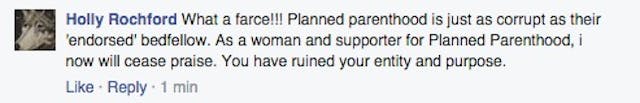Planned Parenthood, endorse, Clinton, farce