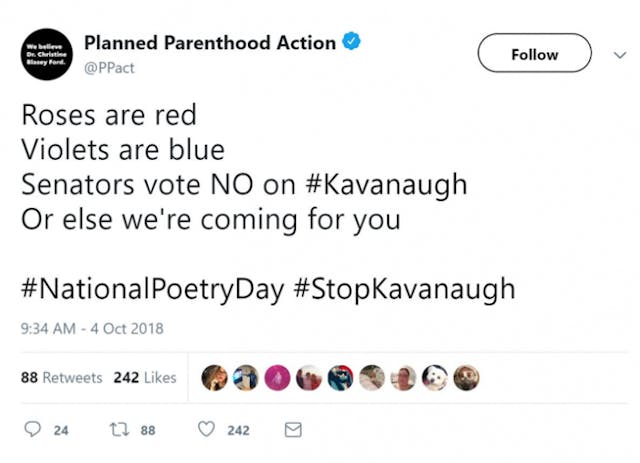 Planned Parenthood’s tweet Planned Parenthood’s tweet
