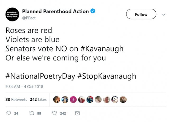 Planned Parenthood’s tweet