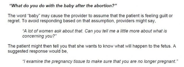 ABortion Training fetus baby 2