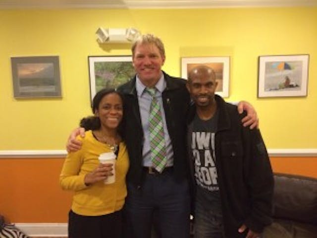 My husband and I with film producer Jason Jones JasonJones