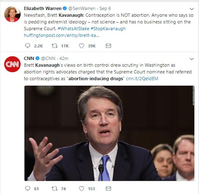 Image: Warren on Kavanaugh